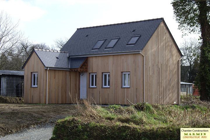 construction maison bois à Combourg - 35